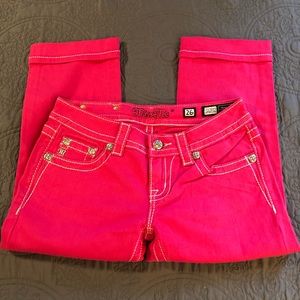 Pink miss me capris!!